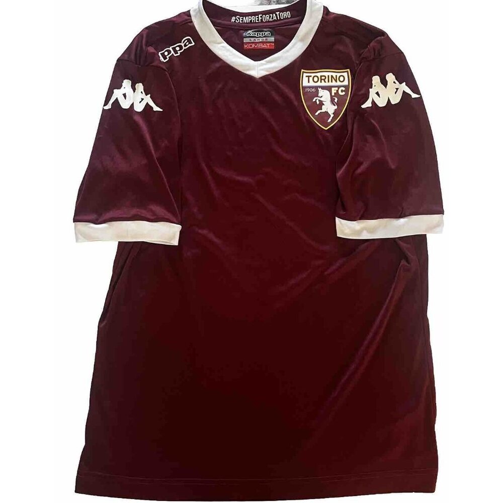 TORINO FC HOME 2015 - 2016 FOOTBALL SHIRT SOCCER JERSEY KAPPA sz L Large